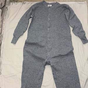 Vtg Stanfield's Wool Heavyweight One-Piece Union Suit thermal Long Johns 2XL